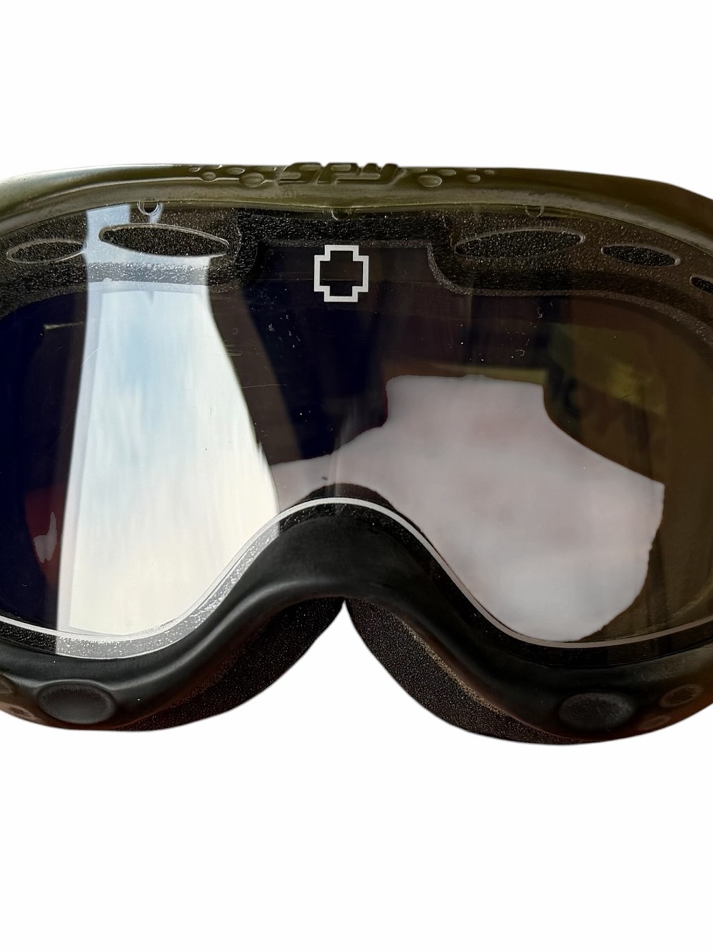 Spy Optic MX/ATV Goggles Olive Green Mirror Lens + Storage Bag Unisex